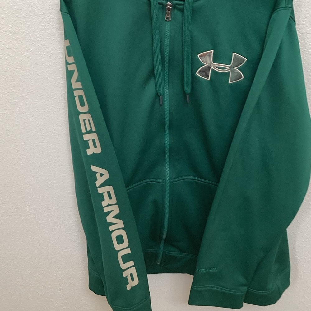 Under Armour Forest Green Zip-Up Hoodie - Picture 7 of 7